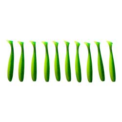 LEURRE TRZ SLIMY SHAD 5.5CM X10 - CHARTREUSE PAILLETE - 