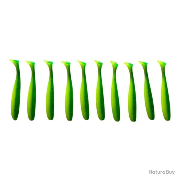 LEURRE TRZ SLIMY SHAD 5.5CM X10 - CHARTREUSE PAILLETE - 