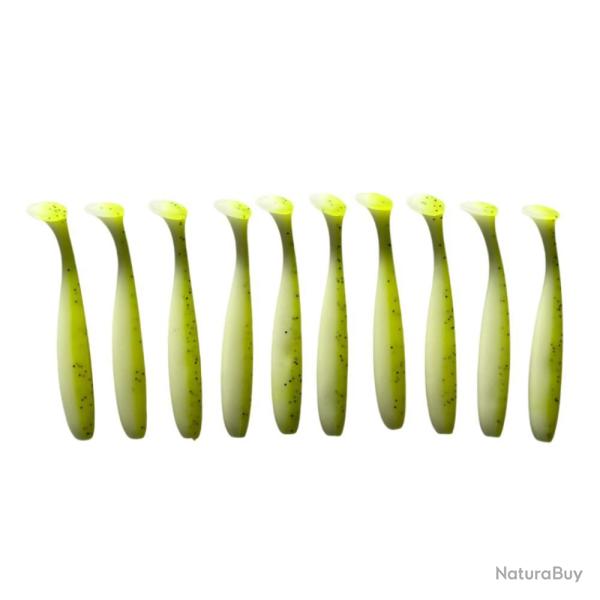 LEURRE TRZ SLIMY SHAD 5.5CM X10 - WHITE CHARTREUSE - 