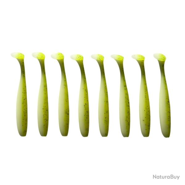 LEURRE TRZ SLIMY SHAD 7.5CM X8 - WHITE CHARTREUSE - 