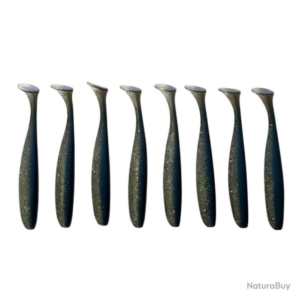 LEURRE TRZ SLIMY SHAD 8.8CM X8 - BLEU PAILLETE - 