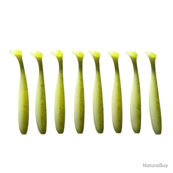 LEURRE TRZ SLIMY SHAD 8.8CM X8 - WHITE CHARTREUSE - 