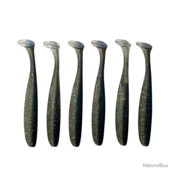 LEURRE TRZ SLIMY SHAD 10CM X6 - BLEU PAILLETE - 