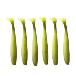 LEURRE TRZ SLIMY SHAD 10CM X6 - WHITE CHARTREUSE - 