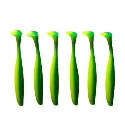 LEURRE TRZ SLIMY SHAD 12CM X6 - CHARTREUSE PAILLETE - 