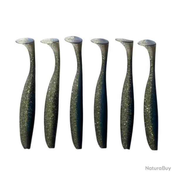 LEURRE TRZ SLIMY SHAD 12CM X6 - BLEU PAILLETE - 