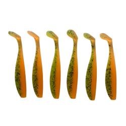 LEURRE TRZ TUMMY SHAD 10CM X6 - ORANGE PAILLETE - 