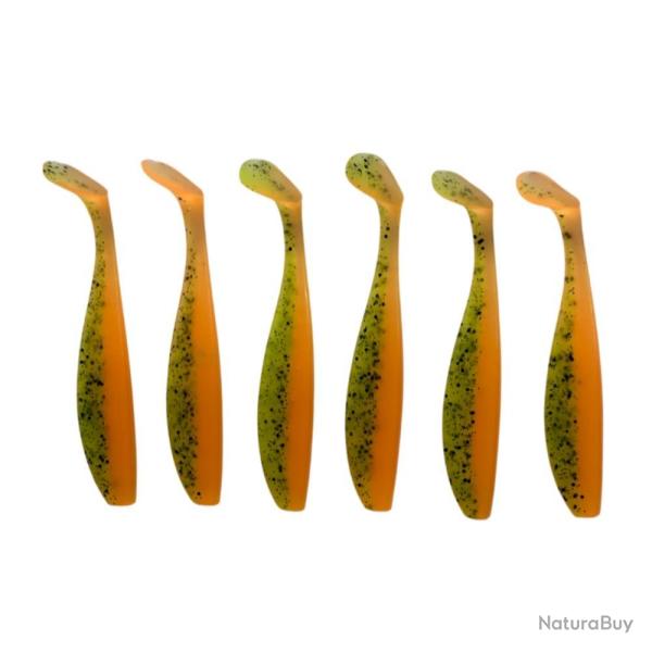 LEURRE TRZ TUMMY SHAD 10CM X6 - ORANGE PAILLETE - 