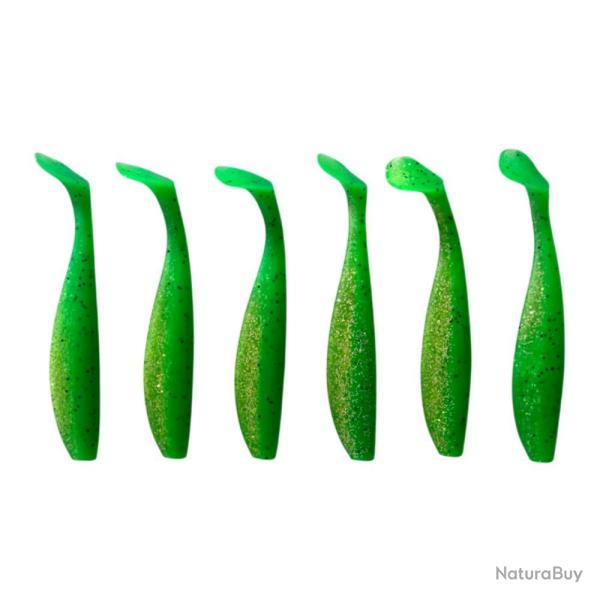 LEURRE TRZ TUMMY SHAD 10CM X6 - CHARTREUSE - 