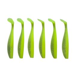 LEURRE TRZ TUMMY SHAD 10CM X6 - JAUNE PAILLETTE - 