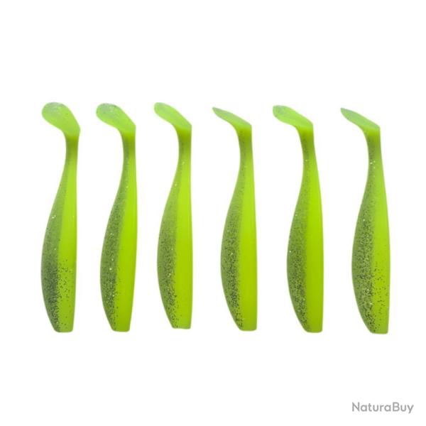 LEURRE TRZ TUMMY SHAD 10CM X6 - JAUNE PAILLETTE - 