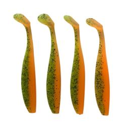 LEURRE TRZ TUMMY SHAD 14CM X4 - ORANGE PAILLETE - 