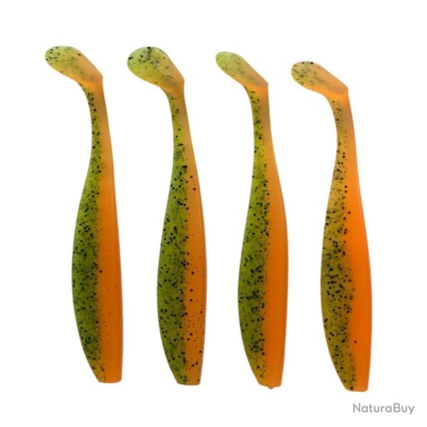 LEURRE TRZ TUMMY SHAD 14CM X4 - ORANGE PAILLETE - 