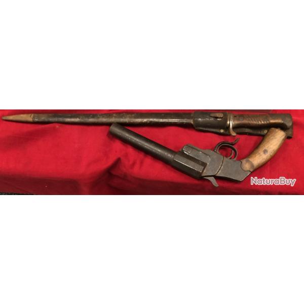 TR�S RARES , INSCRITS AU M�ME R�GIMENT BA�ONNETTE G98 HEBEL M�ME PROVENANCE