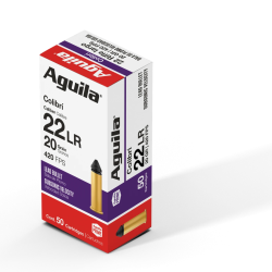 Cartouches Aguila Calibre 22 LR COLIBRI 20 Grains (50)