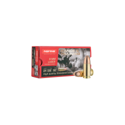 MUNITIONS NORMA CAL 9MM LUGER 124GR FMJ range & training 1 boite ( 50 munitions )
