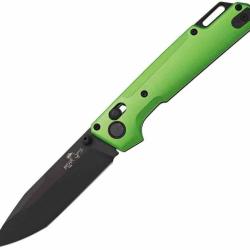 Couteau Bear Ops Nekama Lame Tanto Acier 14C28N Black Manche Alu Green Slidelock USA BCMC1000ALGR -