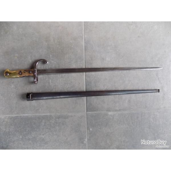 Ba�onnette -�p�e Gras mod�le 1874 Saint-Etienne 1880