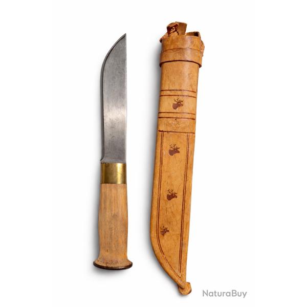 Couteau traditionnel norv�gien KnySmed Stromeng AS - Avec �tui en cuir d'origine