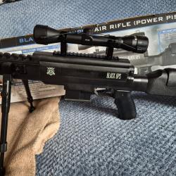 CARABINE 4/5MM AIR C BLACK OPS SNIPER TACTICAL 19/9 JOULES NEUVE EN BOITE ORIGINE