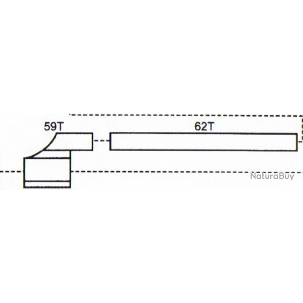 Nouveau tube � gaz factice New Legion AK47 + support #59T + 62T