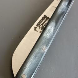 COUTEAU ANCIEN LANGRES, v&eacute;ritable BROSSARD, THIERS, XX&egrave;me, manche CORNE.