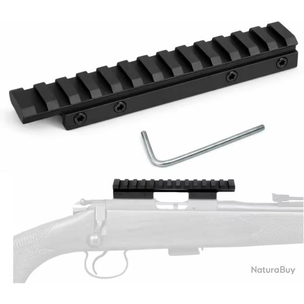 Embase rail picatinny pour rail 11mm de Carabine CZ 452, 453, 455, 511, 512