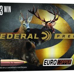 Cartouches Federal Premium Euro Copper Calibre 243 Win 80 Grains