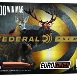 Cartouches Federal Premium Euro Copper Calibre 300 Win Mag 165 Grains