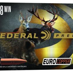 Cartouches Federal Premium Euro Copper Calibre 308 Win 150 Grains
