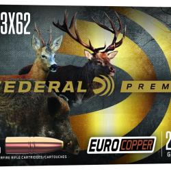 Cartouches Federal Premium Euro Copper Calibre 9.3X62 250 Grains