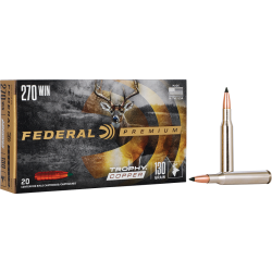Cartouches Federal Premium Ogive Trophy Copper Calibre 270 Win 130 Grains