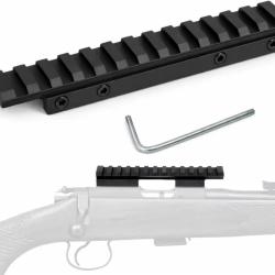 Embase rail picatinny pour rail 11mm de Carabine CZ 452, 453, 455, 511, 512