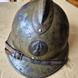 Casque Adrian mod&egrave;le 1926 (M26) attribut infanterie