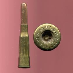 8 mm Lebel Inerte Mle 1892 - &eacute;tui ART D - Vincennes 1914 - marquage : ART.D./4/14/A.VIS.S./