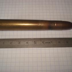 une cartouche de 500-465 nitro express de marque KYNOCH, ogive demi blind&eacute;e