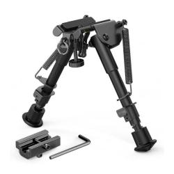 FUZYON - Bipied de tir r&eacute;glable 15-23 cm - Compatible Picatinny & grenadi&egrave;re