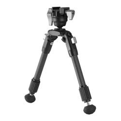 Vanguard EQ-PRECISION 1QSC - Bipied Carbone Ultra L&eacute;ger avec Rotule 360&deg; & Fixation Picatinny