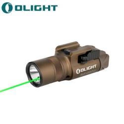 Lampe Torche Olight BALDR Pro R TAN - 1350 Lumens - Laser Vert - 1� sans prix de r&eacute;serve