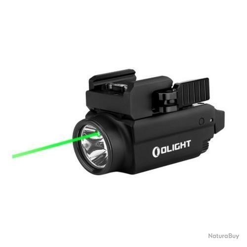 OLIGHT Baldr S 800 lumens Lampe d'arme magnétique rechargeable par USB avec faisceau vert et LED blanches, lampe de poche tactique compacte avec rail 1913 ou GL, batterie incluse (gris métallique OLIGHT Baldr S 800 lumens Lampe d'arme magnétique rechargeable par USB avec faisceau vert et LED blanches, lampe de poche tactique compacte avec rail 1913 ou GL, batterie incluse (gris métallique