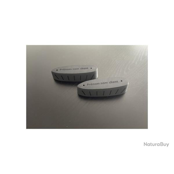Couple de plaques de couche pour BROWNING MK3 �p. 25 et 35 mm ultra-souples personnalis�es