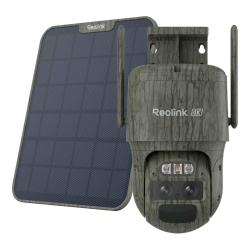 Reolink Go G770 - Cam&eacute;ra 4G Sans Fil &agrave; double objectifs avec suivi auto et zoom - avec panneau solai