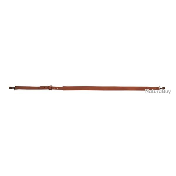 Bretelle fusil en cuir vieilli cousu