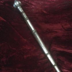 Ancienne dague  birmenne -poign&eacute;e et fourreau en argent- poignardd ethnique-