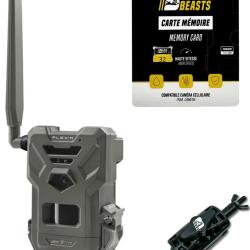 Spypoint-Black Beasts Flex M + support de cam&eacute;ra + carte m&eacute;moire 32GB + piles LR6