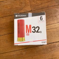 munition calibre 12  M100 32g solognac / D&eacute;cathlon