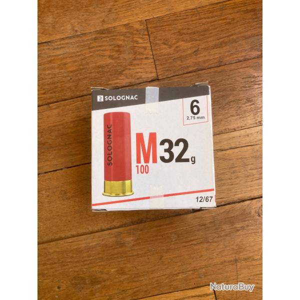 munition calibre 12  M100 32g solognac / D�cathlon