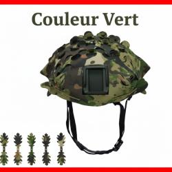 Housse Casque Airsoft Vert Camouflage ( livraison gratuite )