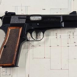 pistolet browning gp 35 calibre 9mm para