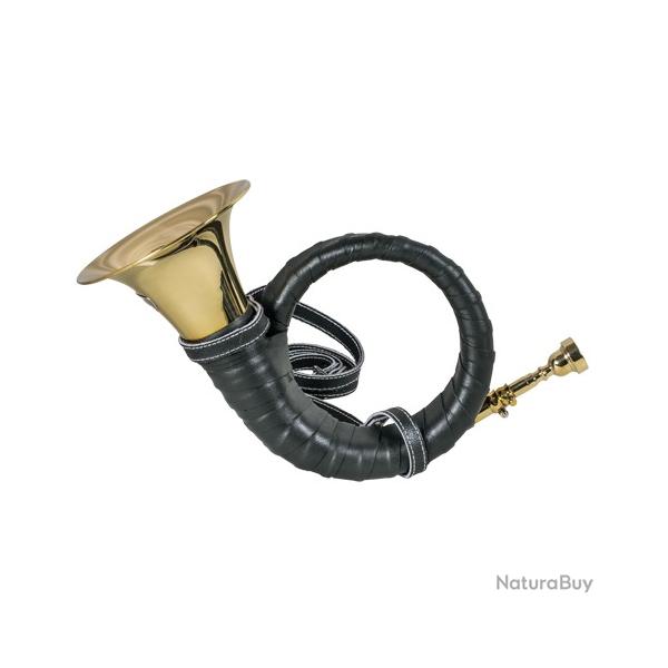 Pack Trompe Furst Pless avec Sac pour Corne de Chasse en feutre de laine avec cuir